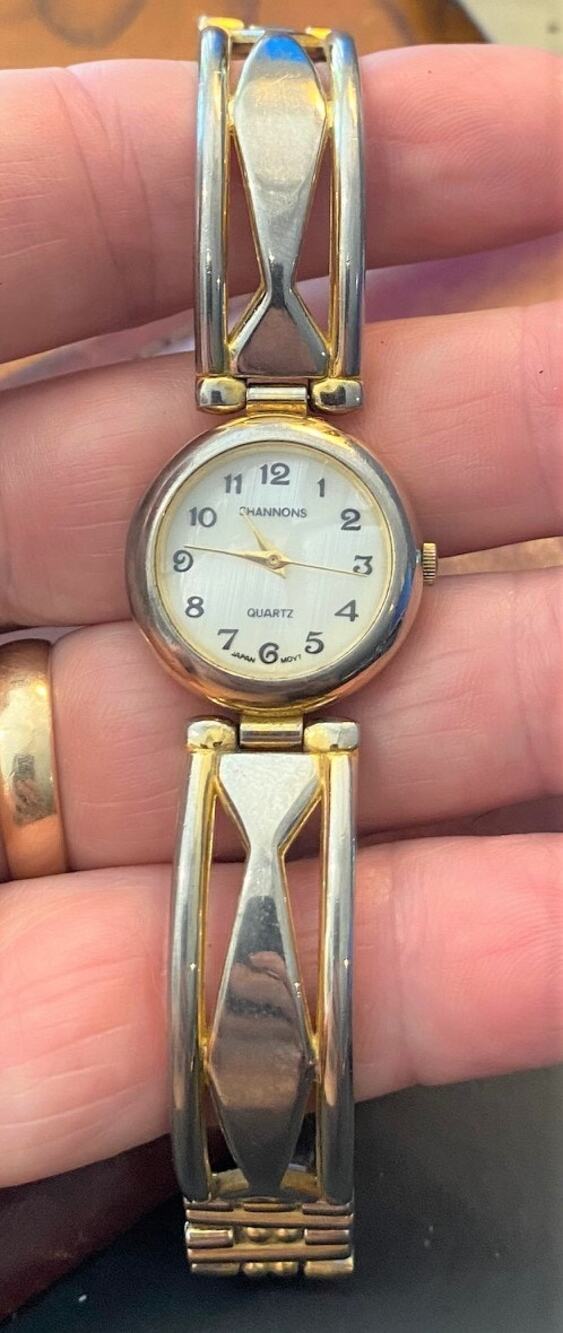 Women's 24mm Gold Tone Shannons Watch, MOP Face